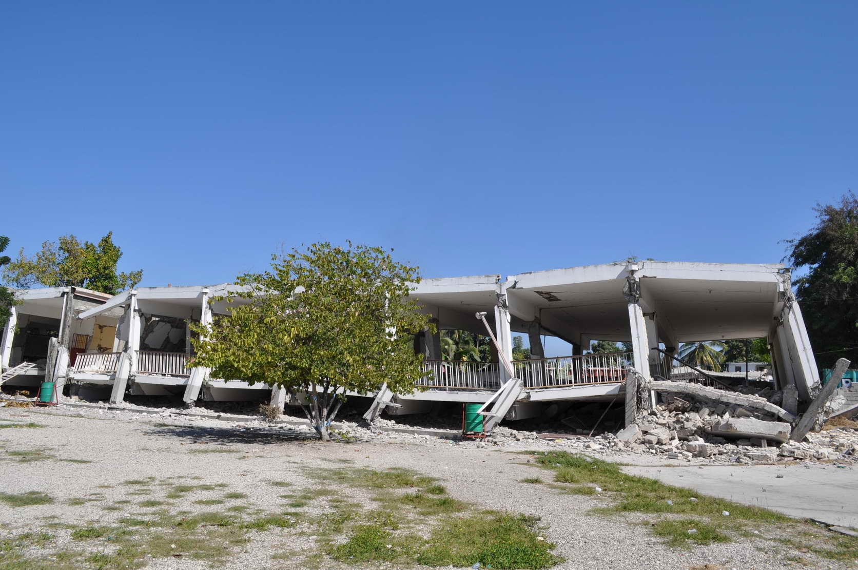 School Leogane; 2nd floor still standing in this portion.