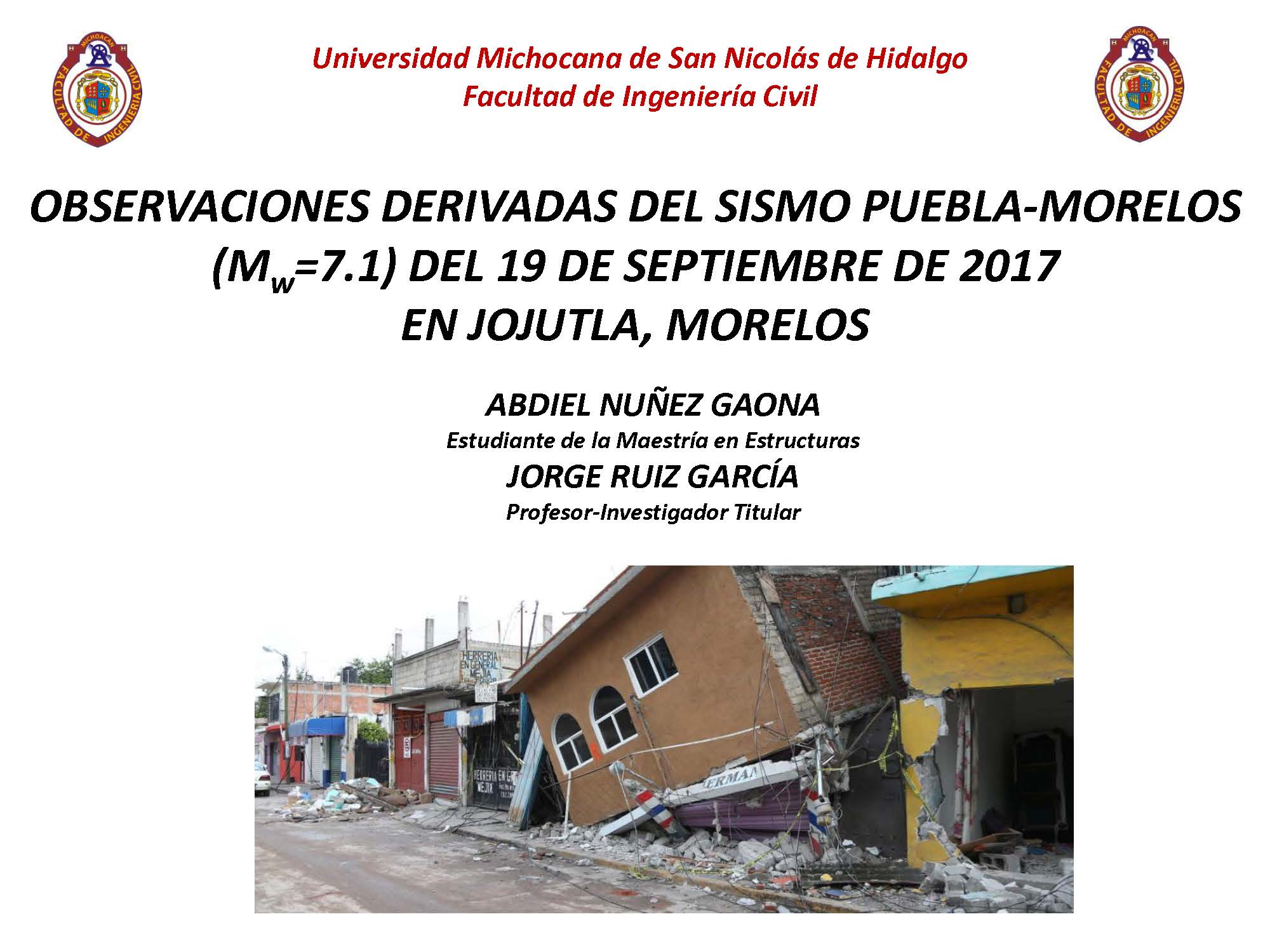 ANG JRG Observaciones derivadas del sismo del 19 de septiembre del 2017 en Jojutla Page 01
